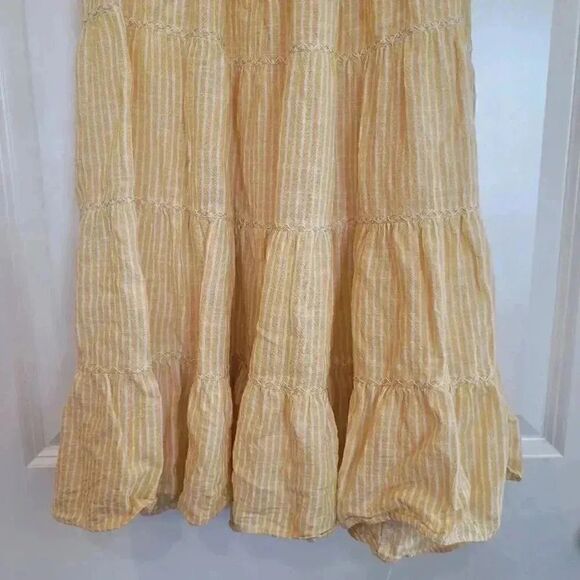 Max Studio Women's Yellow Smocked Babydoll Dress - Picture 12 of 12